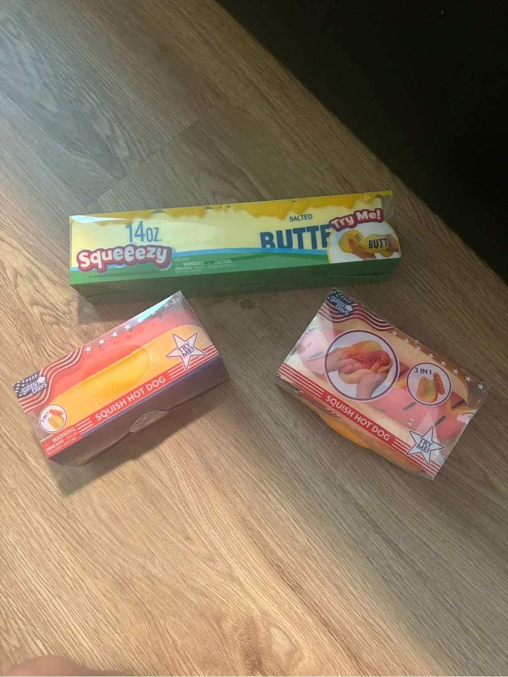 Squeeze Butter and Hot Dog